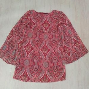 Fire Los Angles Red Paisley Shift Dress - Small CLEARANCE!